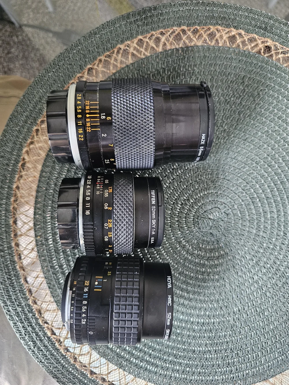 3 Different Lenses YASHICA DSB 50MM,Nikon 100mm and YUS F=135.